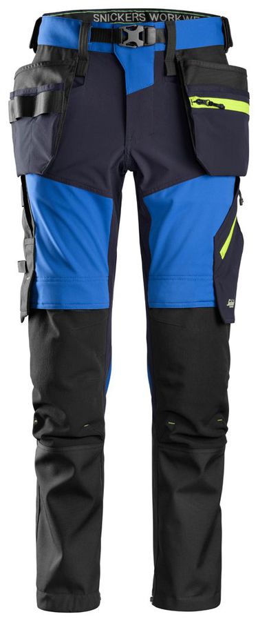 FlexiWork SoftShell Stretch Hose - mit Reissverschluss- & Holstertaschen