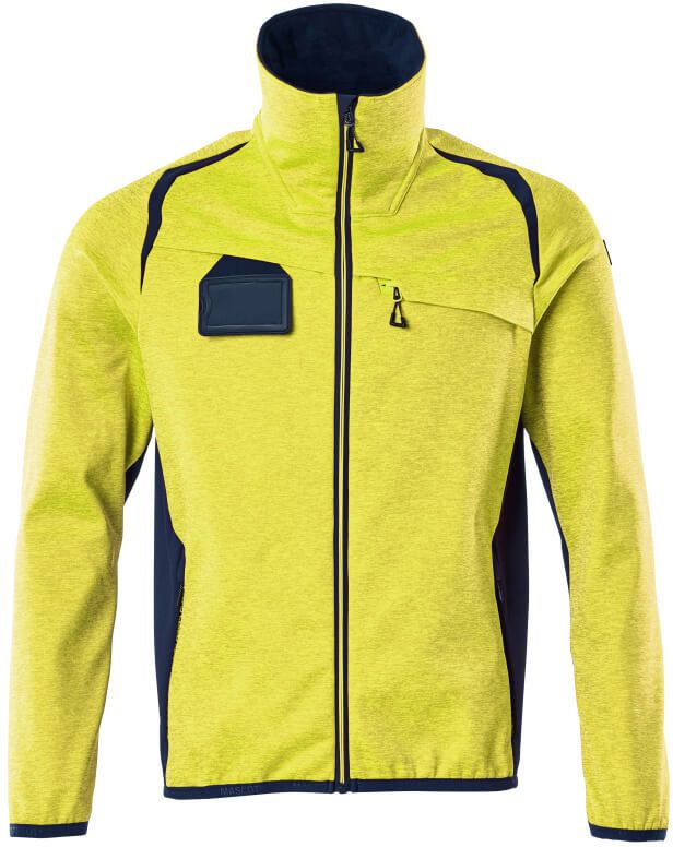 Fleecepullover mit Reissverschluss - 94% PES / 6% EL, 260 g/m²