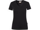 Damen-V-Shirt Stretch - 95% Baumwolle, 5% Elasthan, 170 g/m²