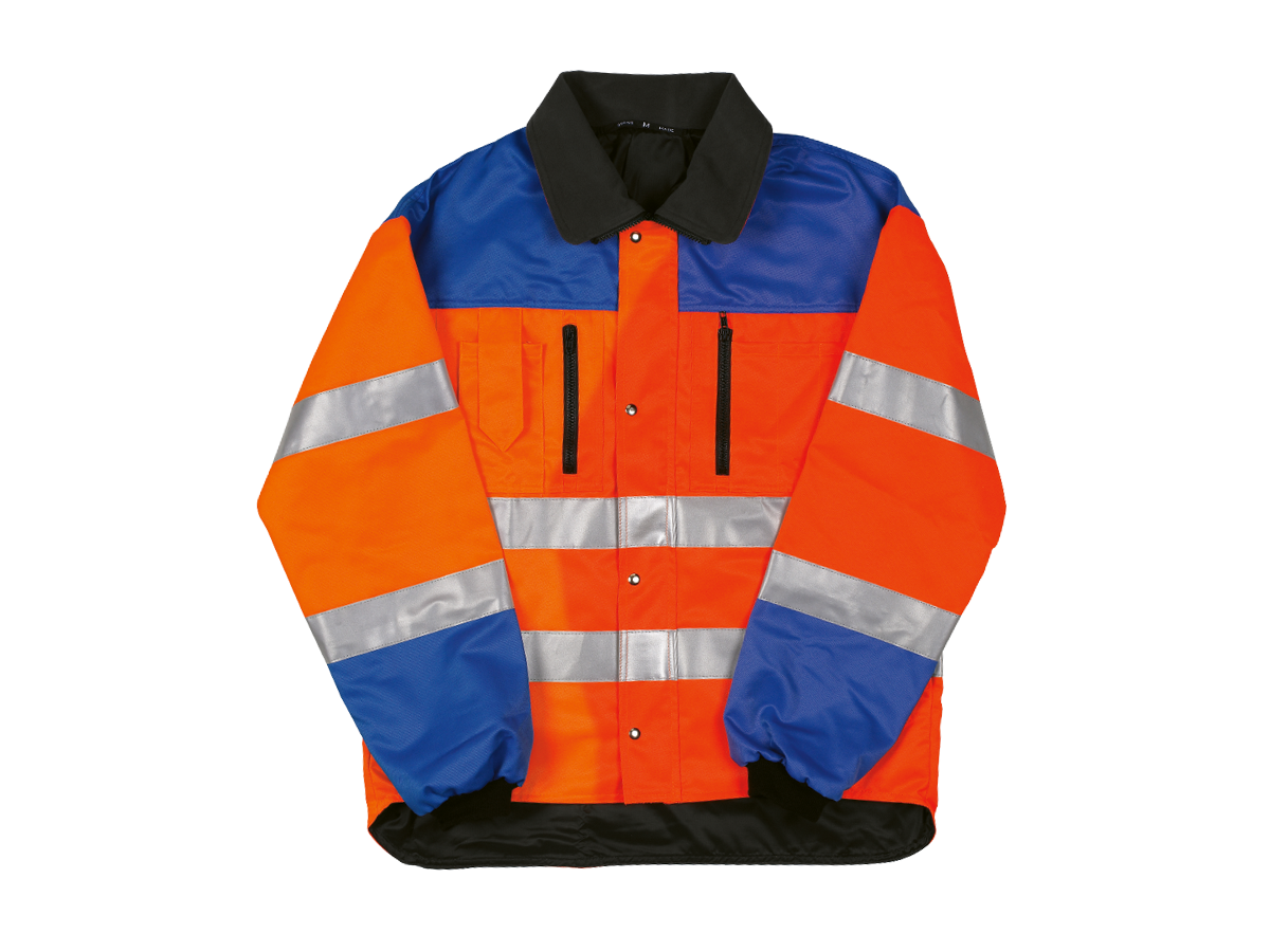 Warnschutz-Jacke leichtorange/blau - PROFIWORK FEFLEX EN20471