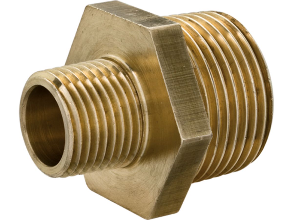 Doppelnippel reduziert Nr.245 11/4-3/4" - Messing