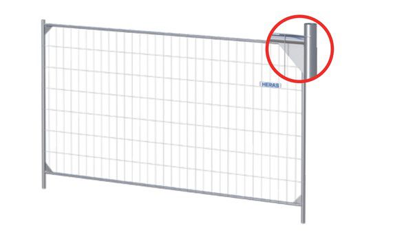 Mobilzaun M300 mit Verstärkungsecken - H 200cm, B 350cm