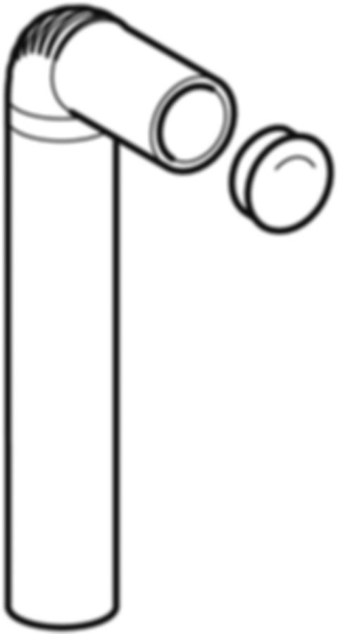 Geberit PE Modul-Anschlussbogen - für Waschtisch/Urinal/Bidet