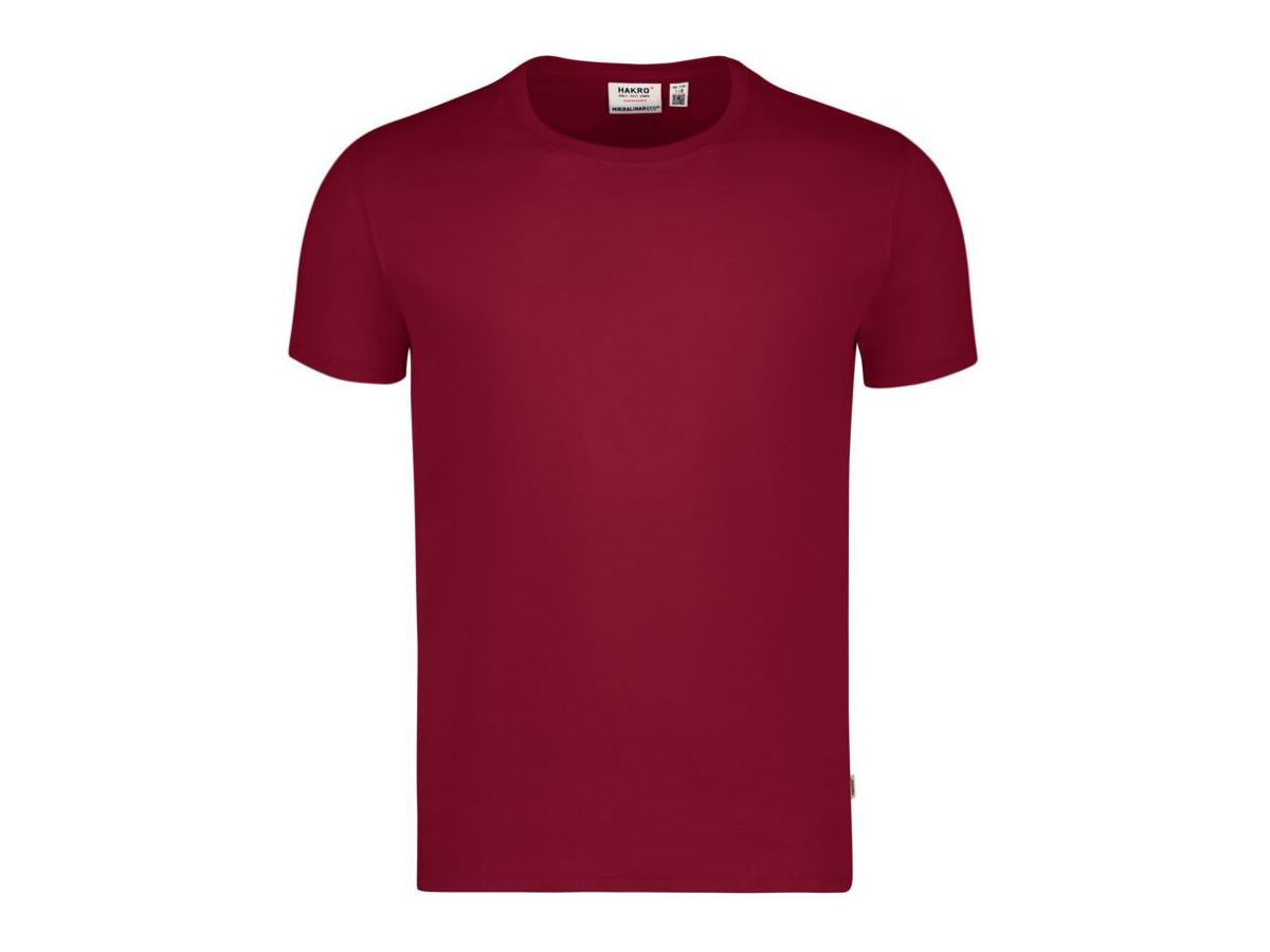 T-Shirt Mikralinar ECO Gr. S - weinrot, 50% BW / 50% PLE