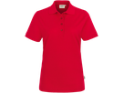 Damen-Poloshirt Performance Gr. M, rot - 50% Baumwolle, 50% Polyester