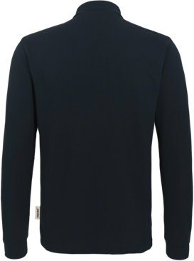 Longsleeve-Poloshirt Perf. 5XL schwarz - 50% Baumwolle, 50% Polyester, 220 g/m²