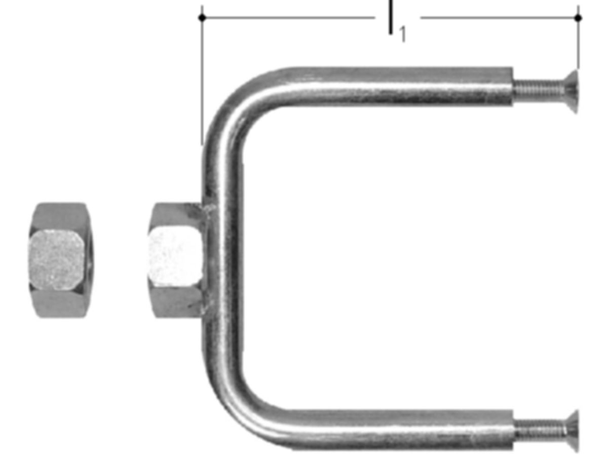 Sanipex Befestigungs-Set Vorwand - mit Kontermutter M12, inkl. Schrauben