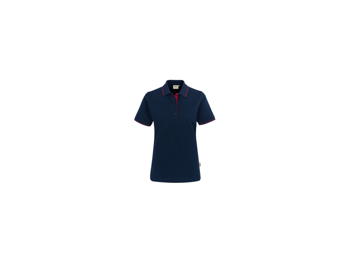 Damen-Poloshirt Casual Gr. XS, tinte/rot - 100% Baumwolle, 200 g/m²