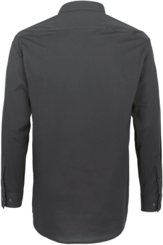 Hemd 1/1-Arm Perf. Gr. L, anthrazit - 50% Baumwolle, 50% Polyester
