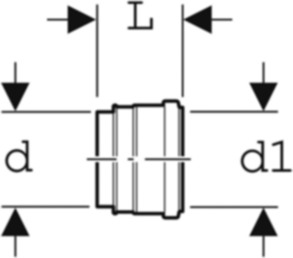 Geberit PE Wandklosett-Muffe lang