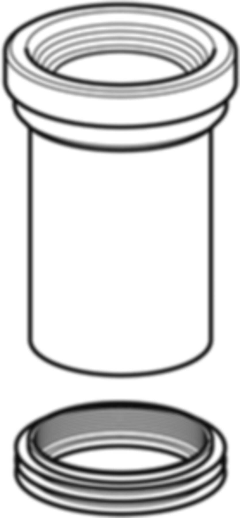 Geberit PE Stand-WC-Manschette - Lippendichtung EPDM