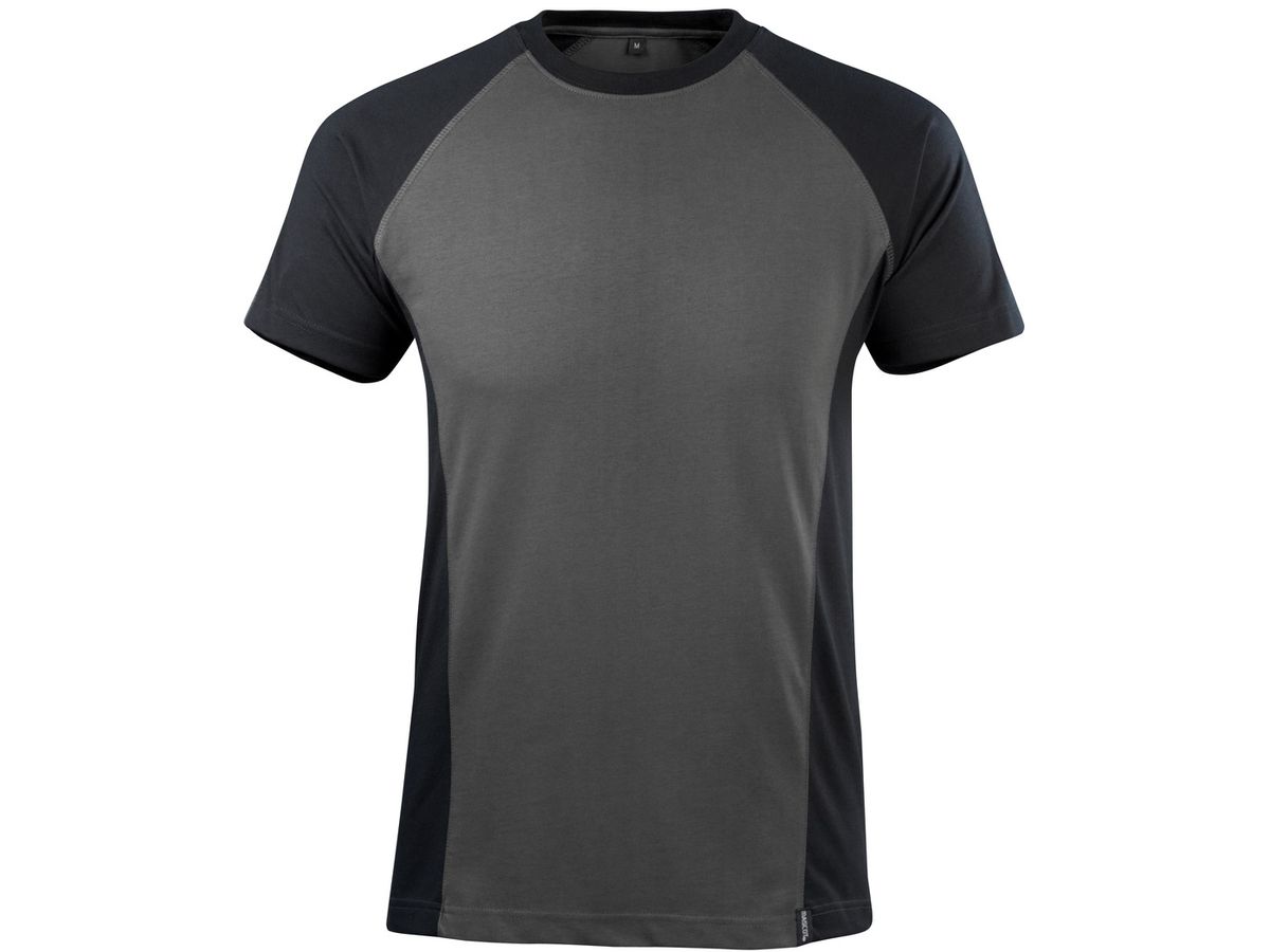 Potsdam T-Shirt, Gr. XL - dunkelanthrazit/schwarz, 60% PES/40% CO