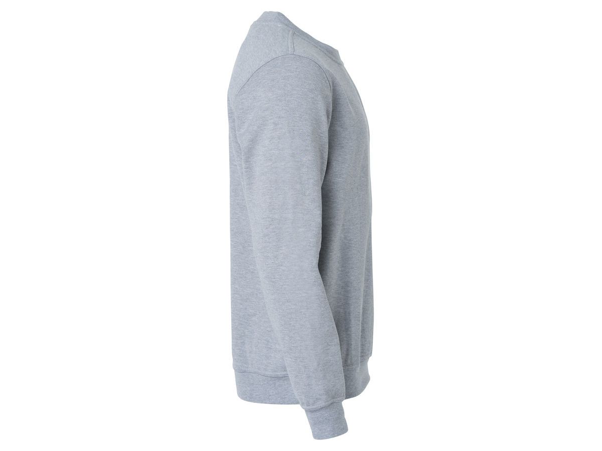 CLIQUE Basic Roundneck Sweatshirt Gr 4XL - graumeliert, 65% PES / 35% CO, 280 g/m²