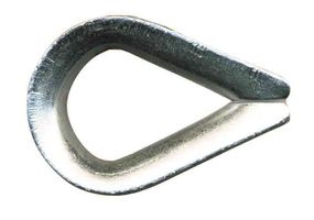 Drahtseilkausche 2+3 mm, SB verzinkt - Innenlänge 28, -breite 12 mm, nicht gepr