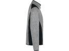 Strickfleecejacke Dawson, Gr. M - grau meliert