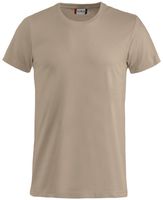 CLIQUE BASIC-T T-Shirt Grösse 2XL - caffe latte, 100% Baumwolle 145g/m²
