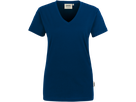 Damen-V-Shirt Classic Gr. XS, marine - 100% Baumwolle, 160 g/m²
