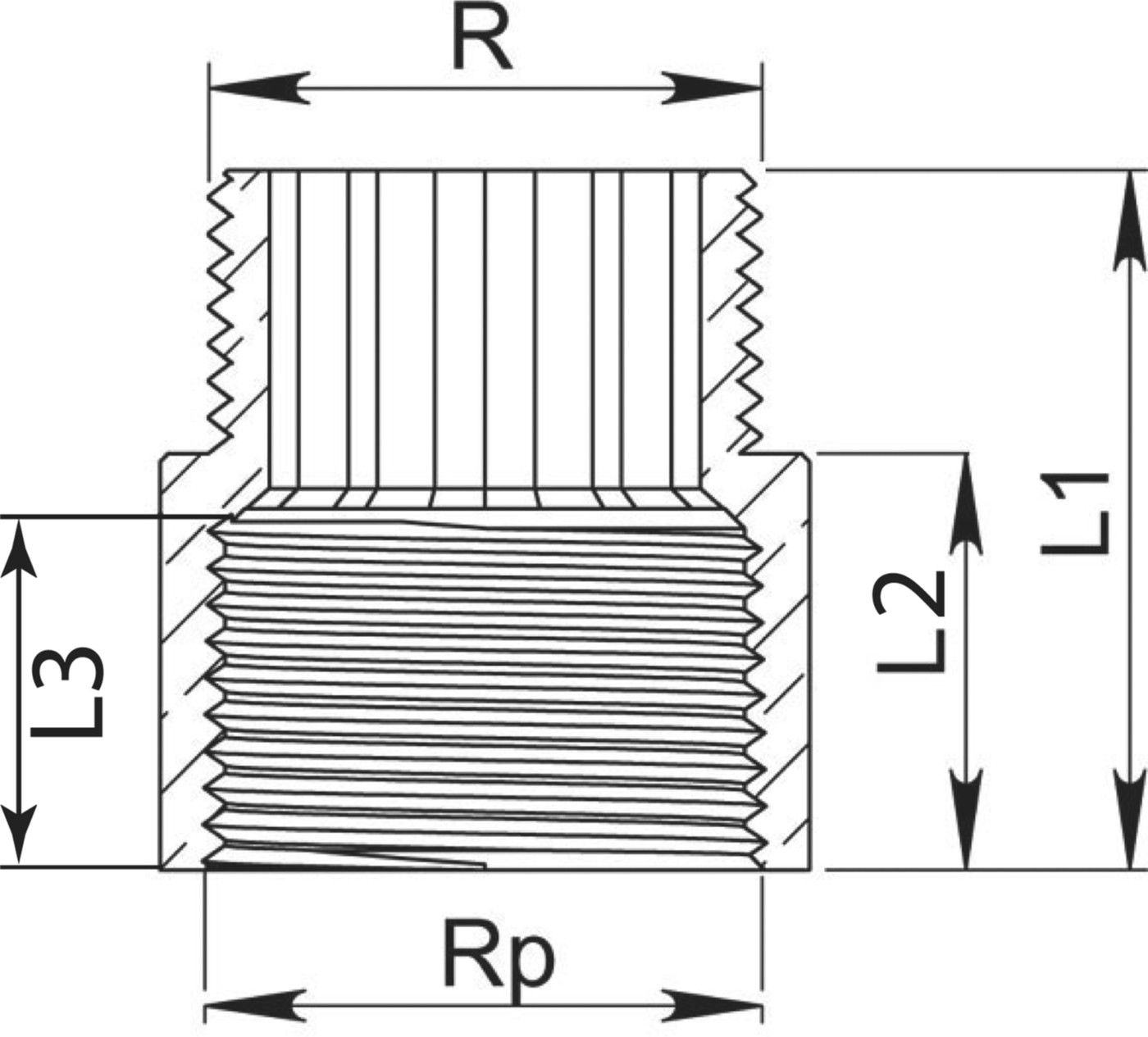Verlängerung Rotguss