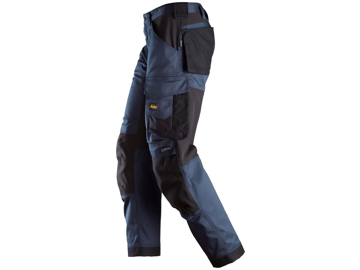 AllroundWork Arbeitshose, Gr. 62 - marineblau-schwarz, Stretch Loose Fit