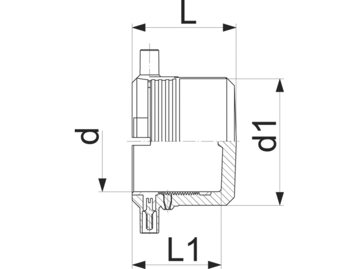 HDPE-Verschlusskappe ELGEF  63 mm