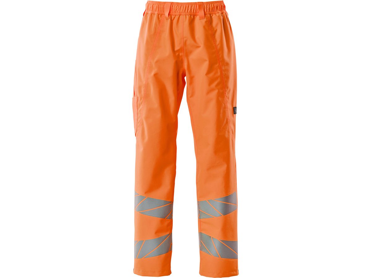 Überziehhose, Gr. XL - hi-vis orange, mit leichtem Futter