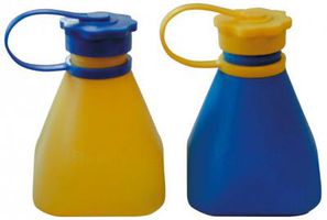 Doppellötwassergefäss mit Deckel grün - transparent