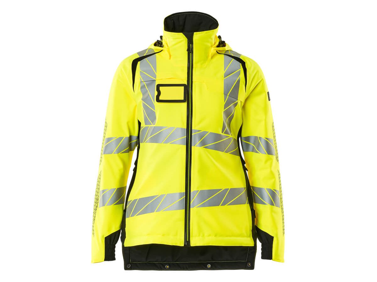 Winterjacke Damen-Passform, Gr. XL - hi-vis gelb/schwarz, 100% PES