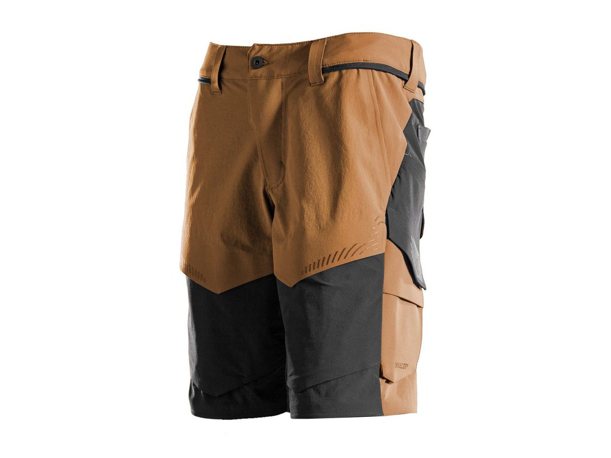 MASCOT® Shorts, nussbraun/schwarz 24C46 - 89% Recyceltes Polyamid/11% Elasthan