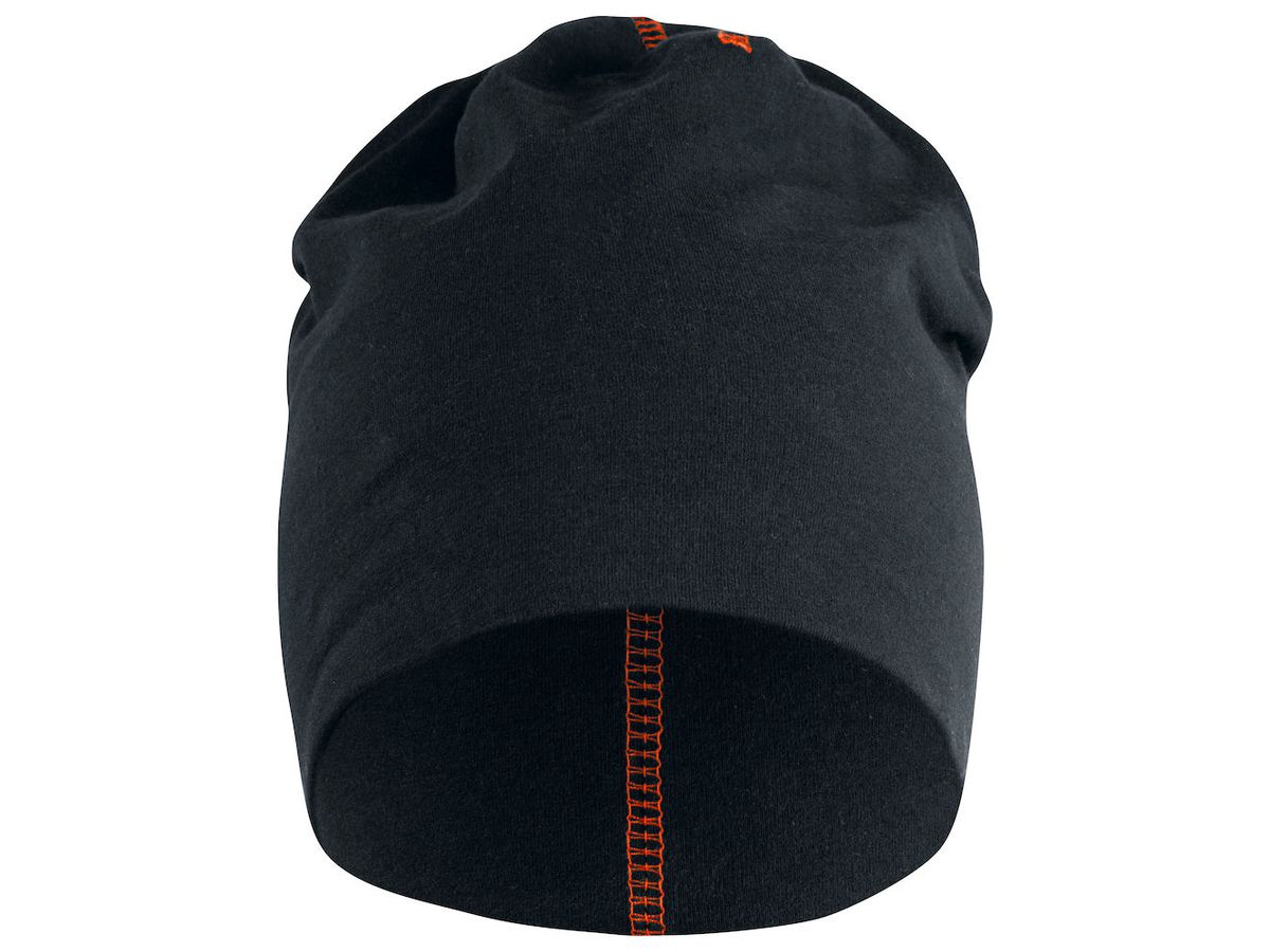 CLIQUE KYLE Double Single-Jersey Mütze - schwarz/vis-orange, One Size