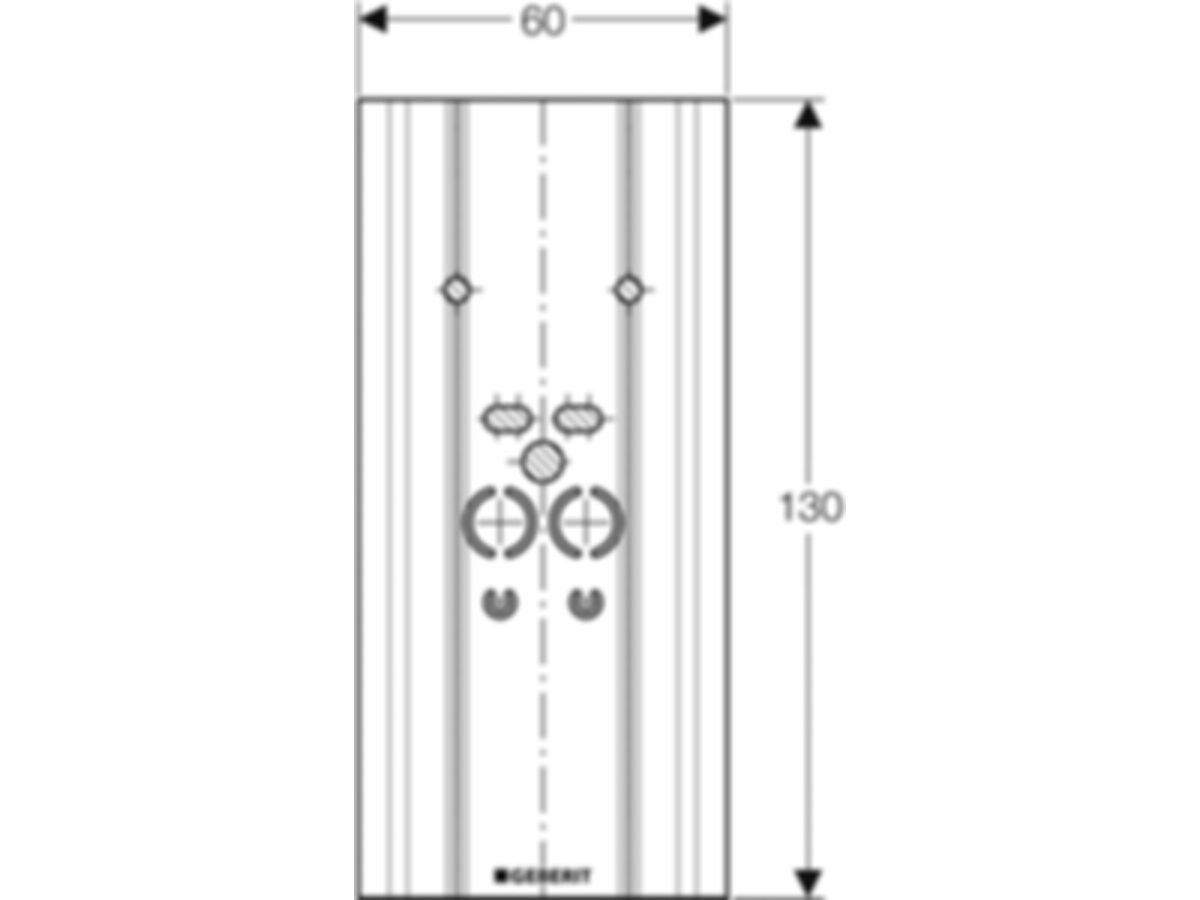 Geberit GIS-Paneel WC-Element - Serviceöffnung UP300