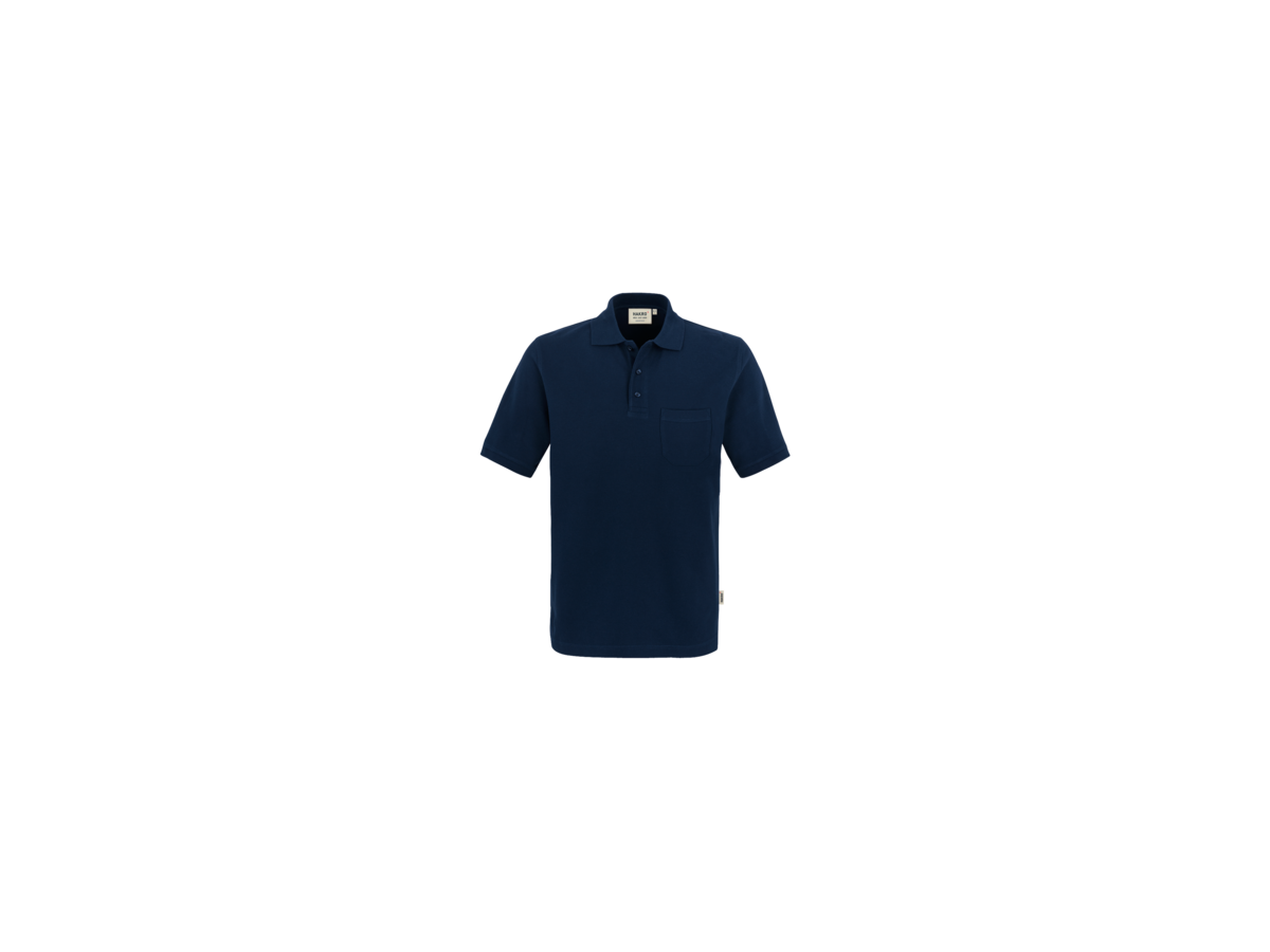 Pocket-Poloshirt Top Gr. L, tinte - 100% Baumwolle, 200 g/m²