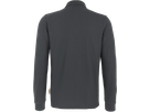 Longsleeve-Poloshirt Perf. M anthrazit - 50% Baumwolle, 50% Polyester, 220 g/m²