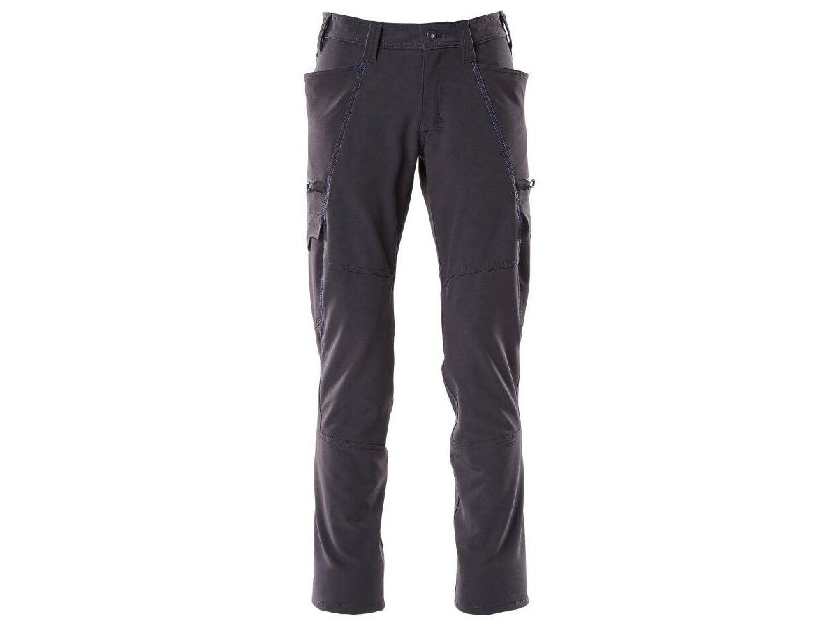 Hose mit Schenkeltaschen, Gr. 76C46 - schwarzblau, 88% PES / 12% EOL