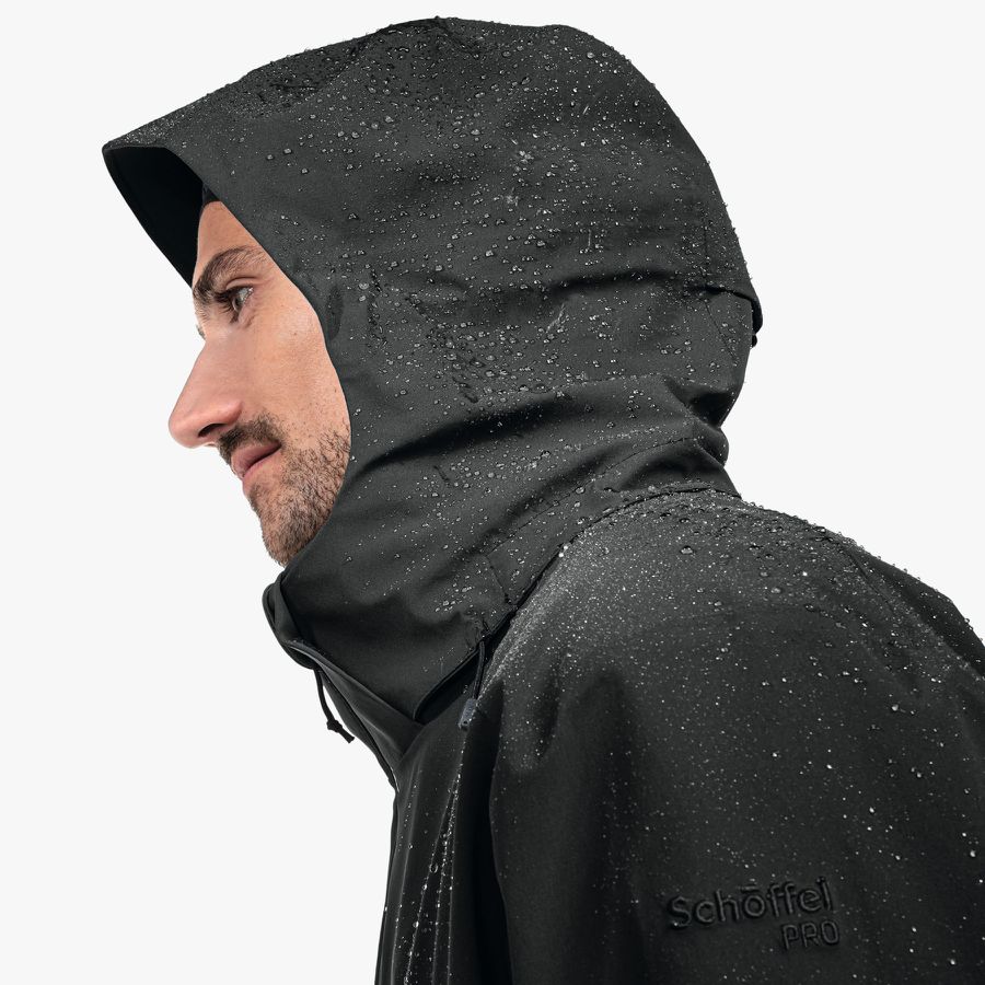 Wetterschutzjacke Zipln Herren Gr. XL - 88%Nylon 12%Elasthan, grün