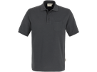 Pocket-Poloshirt Perf. Gr. S, anthrazit - 50% Baumwolle, 50% Polyester, 200 g/m²