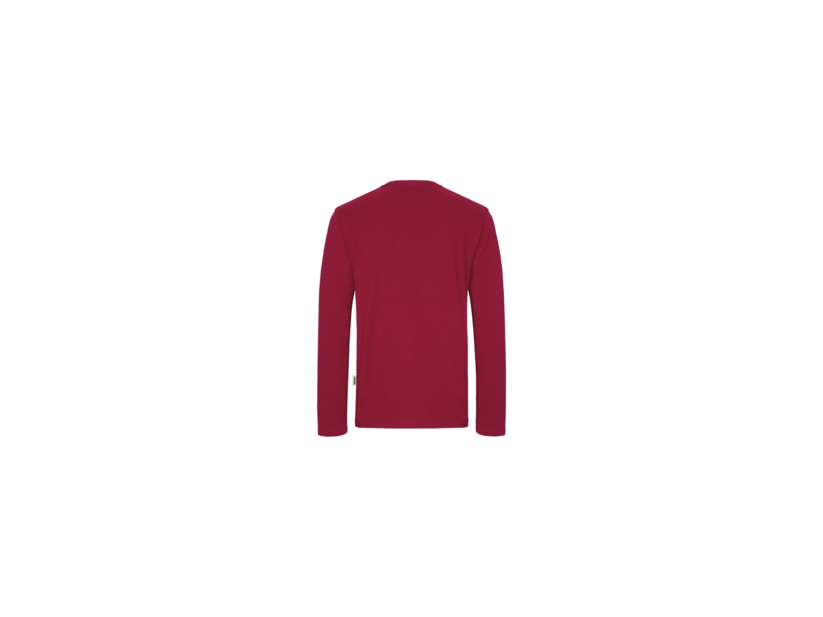 Longsleeve Performance Gr. 3XL, weinrot - 50% Baumwolle, 50% Polyester, 190 g/m²