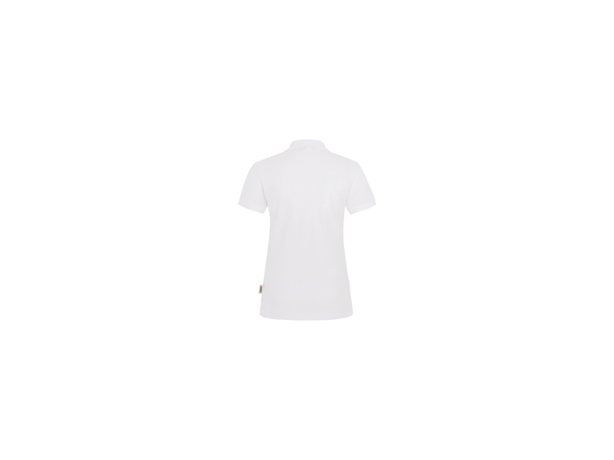 Damen-Poloshirt Stretch Gr. S, weiss - 94% Baumwolle, 6% Elasthan, 190 g/m²