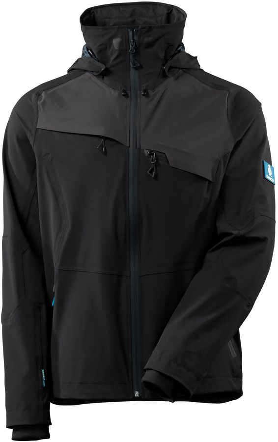 Hard Shell Jacke geringes Gewicht - wasserdicht, 87% PA / 13% EL, 200 g/m2