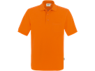 Pocket-Poloshirt Perf. Gr. S, orange - 50% Baumwolle, 50% Polyester, 200 g/m²