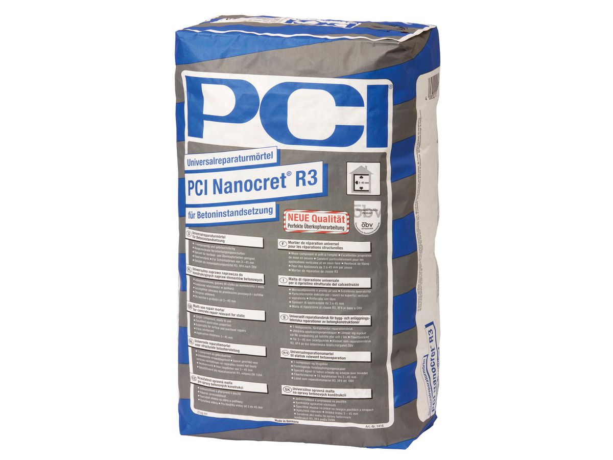 PCI Nanocret R3 à 25 kg Universal- - Reparaturmörtel, Betoninstandsetzung