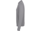 Longsleeve-Poloshirt Perf. Gr. XL, titan - 50% Baumwolle, 50% Polyester, 220 g/m²