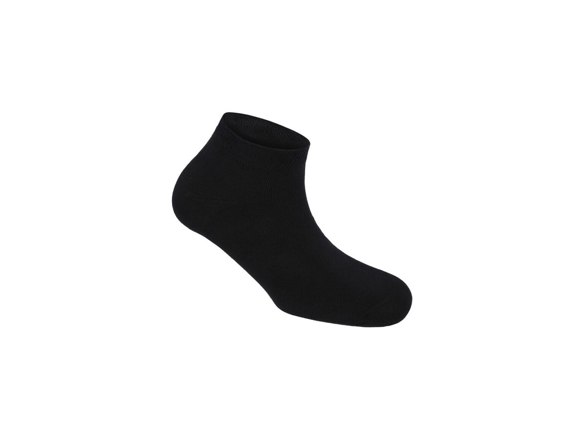 Sneaker-Socken Premium, Gr. L, schwarz - Mix aus Bio-Baumwolle, Polyamid, LYCRA