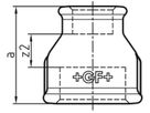 Muffe red. +GF+ schw. 240 3/8- 1/4"