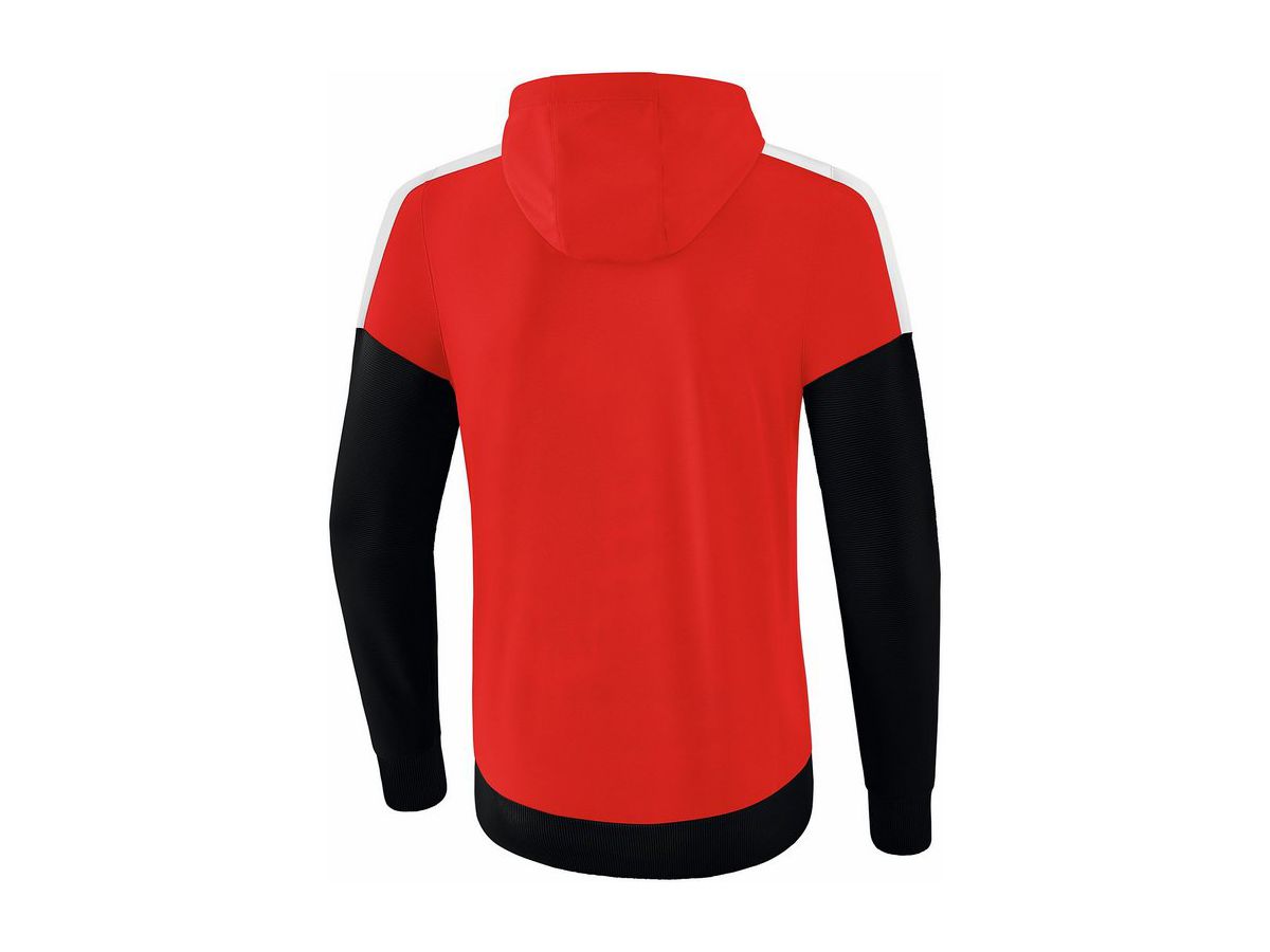 Squad Trainingsjacke mit Kapuze, Gr. XL - rot/schwarz/weiss, 100% PES