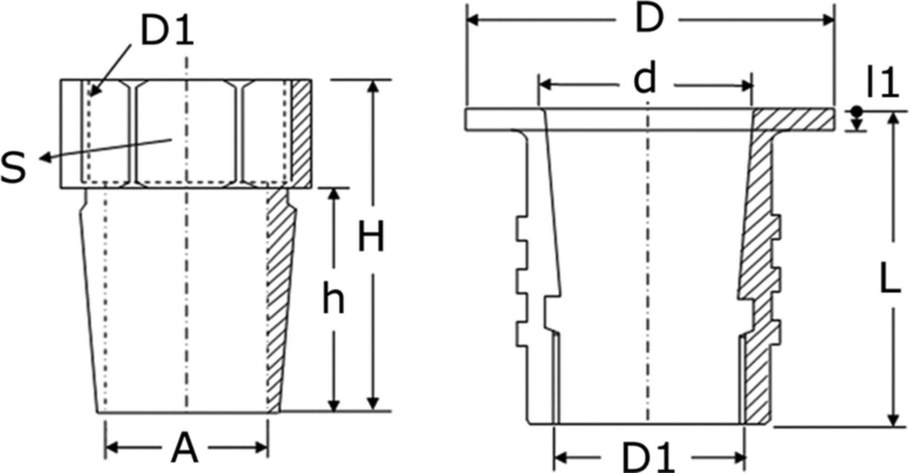 Brunnenventil Rotguss komplett - mit Innengewinde