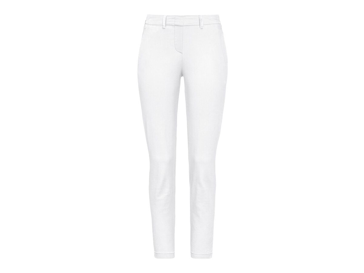 Damen 7/8-Hose Stretch, Gr. XS - weiss