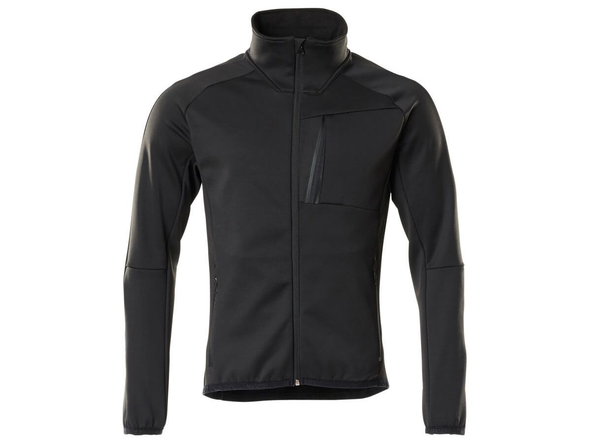 Fleecepullover mit Reissverschluss - 94% PES / 6% EL, 260 g/m2