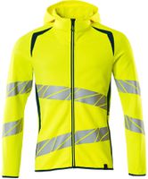 Kapuzensweatshirt, Gr. 2XL - hi-vis gelb/dunkelpetroleum