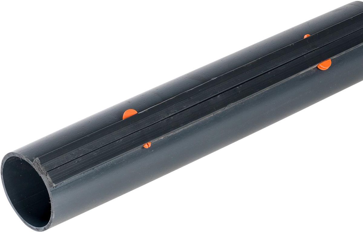 KS-Rohre H-Profile 214/200 mm à 10 m - glattendig, Längsverschlussrohre HDPE