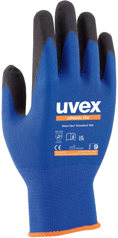 UVEX athletic lite Montagehandschuh - blau/schwarz